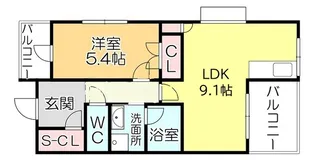 グランシャリオ【405号号室】の間取り
