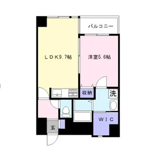 FLEX21久留米一番街【703号号室】の間取り