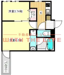 Cherim試験場前Ⅱ【103号号室】の間取り