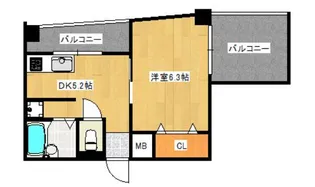 久留米ビル【203号号室】の間取り