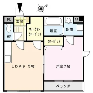 クレールメゾン櫛原【501号号室】の間取り