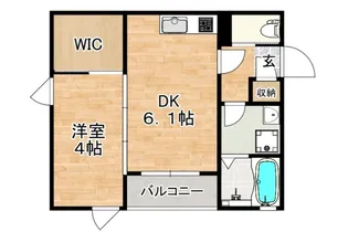 ブルーミー鳥栖レジデンス【201号号室】の間取り