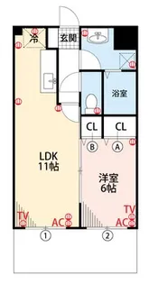 プリマヴェーラ花の木【306号号室】の間取り