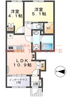 ユニバース【1階】の間取り