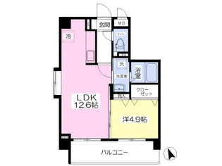 Al−Shi’ra Kushiwara(アルシラ櫛原)【201号号室】の間取り