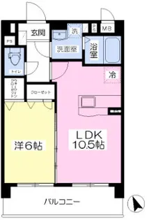 Al−Shi’ra Kushiwara(アルシラ櫛原)【402号号室】の間取り