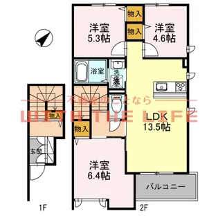 HEARTY'S ENT(ハーティーズエント)【I204号号室】の間取り