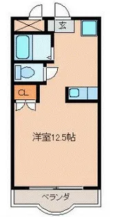 プランドゥ合川【2-203号号室】の間取り