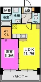 プレジデント正弥久留米駅前【201号号室】の間取り