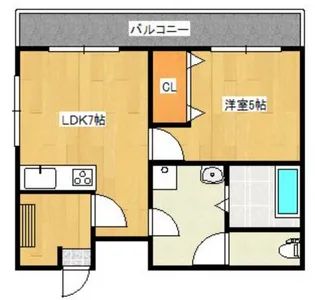 ラフィネA【101号号室】の間取り