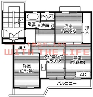 ビレッジハウス荒木【2-307号室】の間取り