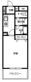 ネバーランドII【103号号室】の間取り