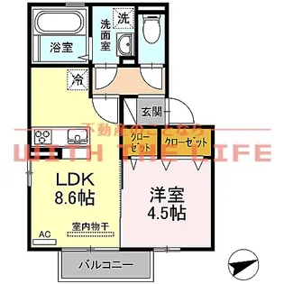アザール【105号号室】の間取り