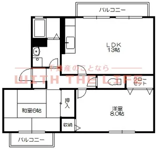 パークヒル西町【C213号号室】の間取り