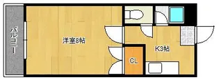 コーポラス大和【206号号室】の間取り