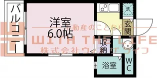 エステート櫛原【203号号室】の間取り