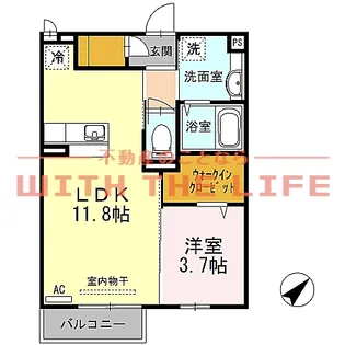 プログレスⅠ【B210号号室】の間取り