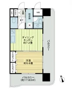 ライオンズマンション日吉町【403号号室】の間取り
