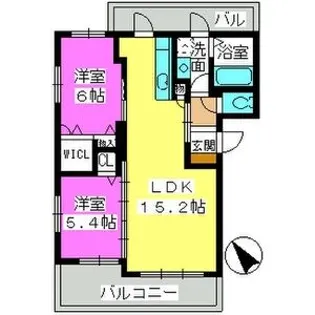 ラフィーネ【3階】の間取り