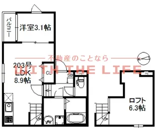 Clair Villa(クレールヴィラ)【103号号室】の間取り