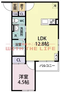 Le cocon江戸屋敷(ルココンエドヤシキ)【206号号室】の間取り