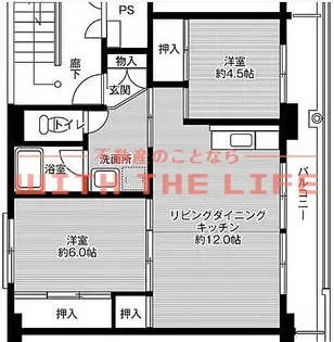 ビレッジハウス吉井Ⅱ【1-504号号室】の間取り