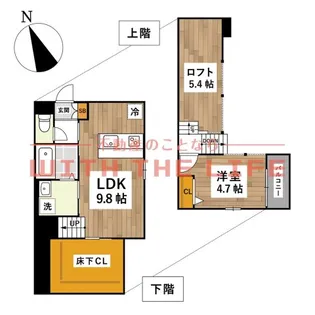 ADC津福ソフィア【201号号室】の間取り