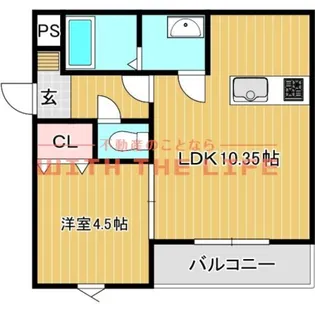 alba LeafⅡ【102号号室】の間取り