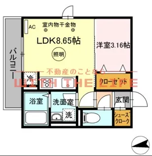 プレミエール御井【310号号室】の間取り