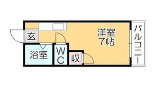 ベルハウス【B102号号室】の間取り