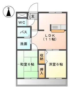 グランドール【2階】の間取り
