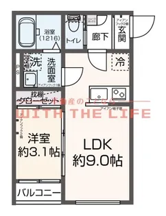 Revive聖マリア病院前【102号号室】の間取り