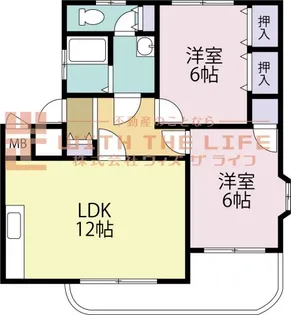 岩井川タウンハウスⅡ【101号号室】の間取り