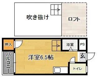 アメニティIN久留米Ⅰ【203号号室】の間取り