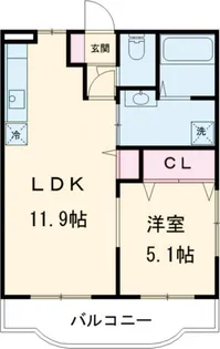 パークマンション山浦【304号号室】の間取り