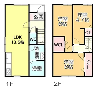 NID【C棟号室】の間取り