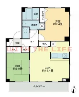 フォブール善導寺【202号号室】の間取り