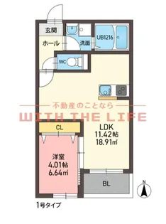 M-Stage御井【201号号室】の間取り