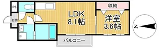 Wellith(ウェリス)花畑【201号号室】の間取り