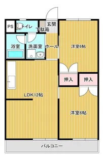 グリーンコーポ近藤【201号号室】の間取り
