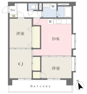 シャルムⅠ【102号号室】の間取り