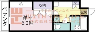 ロックフィル瀬下【315号号室】の間取り