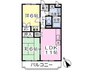 エクセルコート【202号号室】の間取り