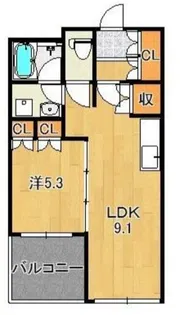 グランシャリオ【502号号室】の間取り