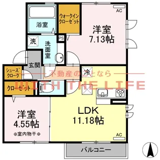 シャルムメゾン【B103号号室】の間取り