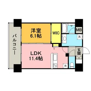 フェリス久留米シティ【703号号室】の間取り