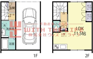 Shining Sky(シャイニングスカイ)【D号室】の間取り