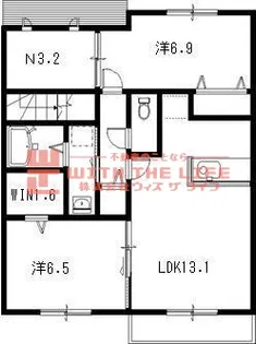 ルーチェ善導寺【A201号号室】の間取り