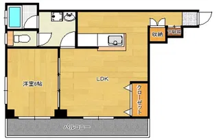 合川ハイツ【401号号室】の間取り