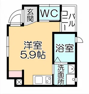 久留米上津町新築AP【101号号室】の間取り